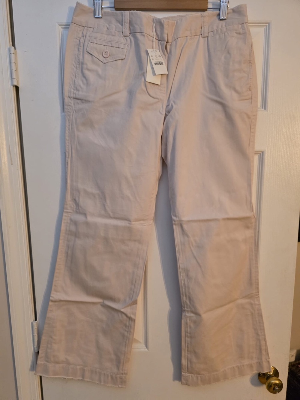 J. Crew Women’s Light Pink Boot-Cut Chino Pants.  Sz 16, 14. NWT. $39